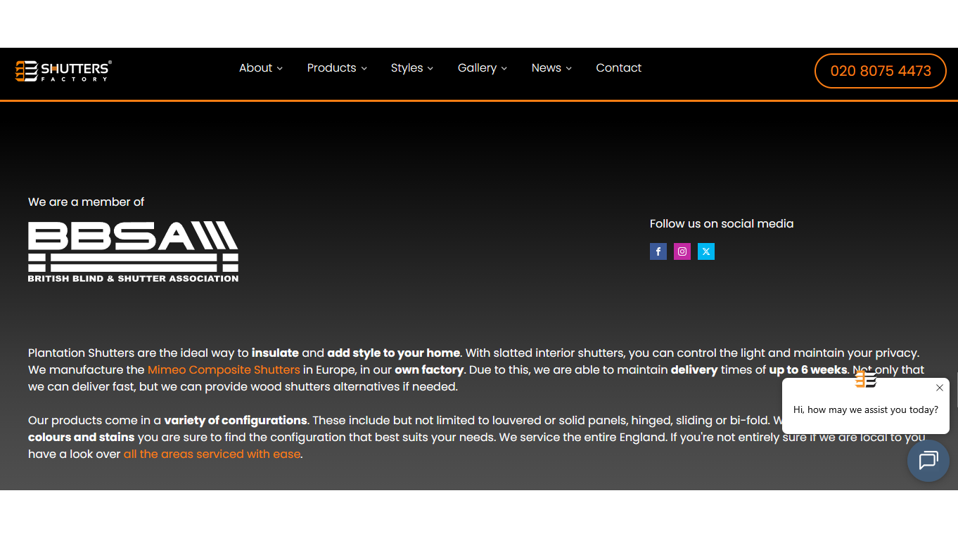 High-converting online shutter quote request funnel and survey booking flow