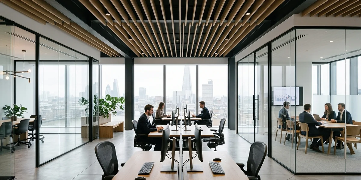 Interior of modern Conciptual technology office in London